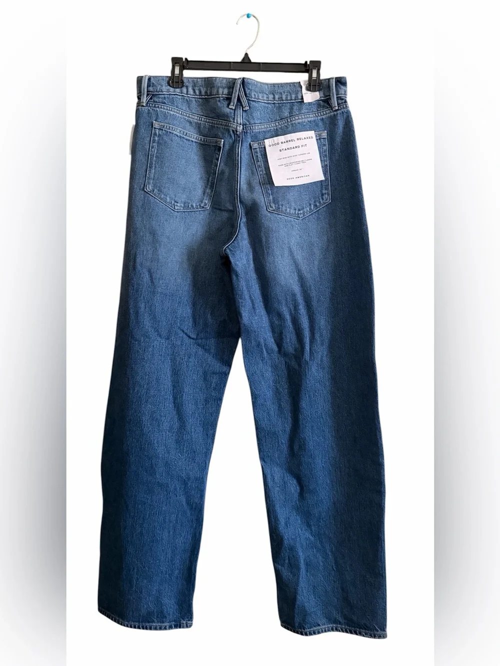NWT Good American Good Barrel Relaxed Jeans - Picture 3 of 6